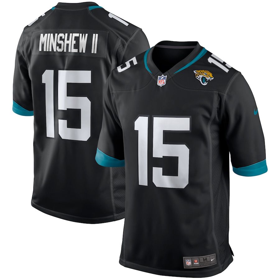 Men Jacksonville Jaguars 15 Gardner Minshew II Nike Black Game Player NFL Jersey